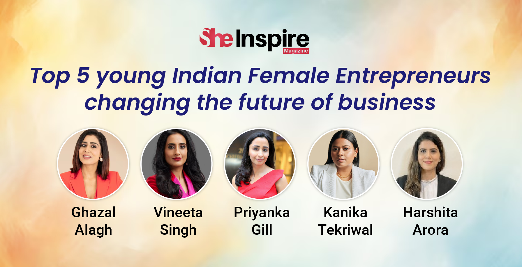 Top 5 young Indian Female Entrepreneurs changing the future of business